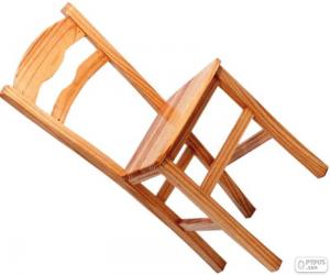пазл Простой деревянный стул